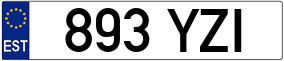 Trailer License Plate